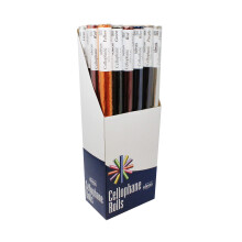Bright Ideas Cellophane Hamper Basket Wrapping, Creative Art & Craft Supplies (Pack of 24 Rolls), Assorted, 50cm x 5m & 4.5m