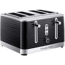 Russell Hobbs Inspire 4 Slice Toaster (Extra wide slots, High lift feature, 6 Browning levels, Frozen/Cancel/Reheat function with Blue LED illuminati