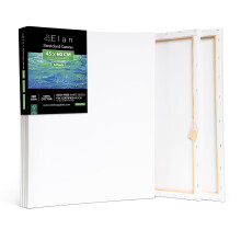 Elan Stretched Canvases 45x60 CM, 6-Pack A2 Canvas for Painting 280 GSM, Triple Primed Stretched Canvas for Painting 45x60 CM, Art Canvases
