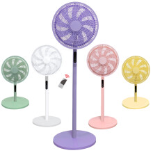 Knight 2in1 16" Pedestal Stand Fan & Desk Fan with Remote Control, Timer & 3 speed Setting | 9 Blades Turbo Wind | Round Base | Oscillation | Easy As