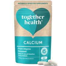 Calcium – Together Health – Seaweed-Based Calcium – 72 Trace Minerals – Vegan Friendly – Made in The UK – Pack of 12 – 720 Vegecaps