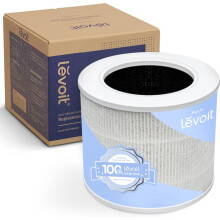 LEVOIT Air Purifier Replacement Filter 3-in-1 HEPA, High-Efficiency Activated Carbon, Core Mini-RF White