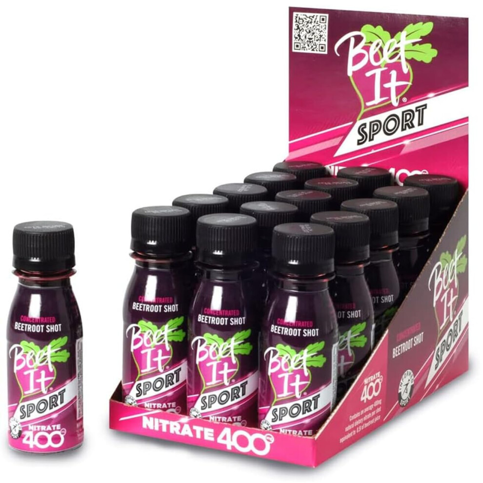 Beet It Sport Nitrate 400 - High Nitrate Shots - Concentrated Beetroot Juice (15 X 70Ml) Boost Nitric Oxide And Athletic Endurance Performance