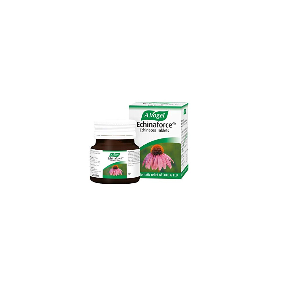 A.vogel Echinaforce Echinacea Tablets | Relieves Cold & Flu Symptoms By Strengthening The Immune System | 120 Tablets
