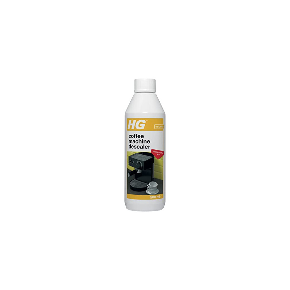 HG 323050106 Coffee Machine Descaler, Tough Scale Remover for Espresso, Easy Maintenance to Prevent Blockages, Biodegradable & Odourless Citric Acid F