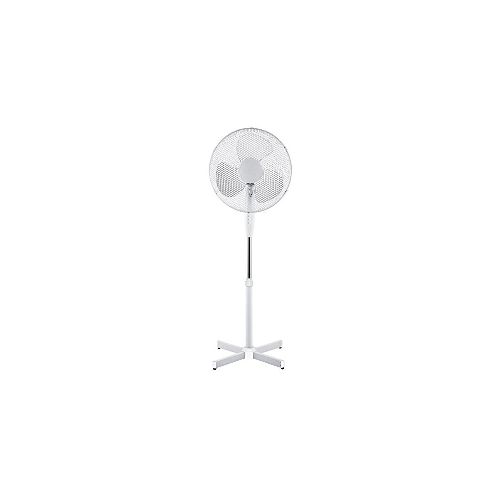 Igenix Generic 16 Oscillating Pedestal Air Cooling Electric Fan Extendable Adjustable Stand, White