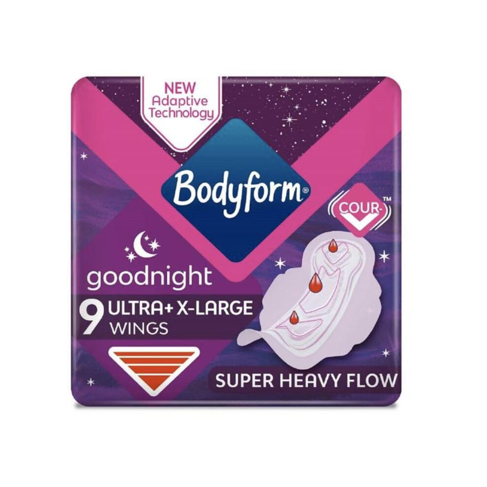 Bodyform Ultra Goodnight Extra Large Sanitary Towels With Wings 27 Pads 3 X 9