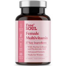 Women's Multivitamins & Minerals with Marine Collagen & Hyaluronic Acid | 27 Essential Vitamins, Minerals, & Botanicals | Gluten-Free & No Synthetic