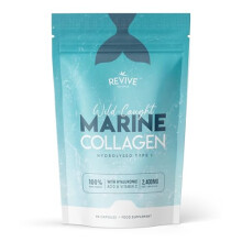 Marine Collagen Capsules 2400mg - with Hyaluronic Acid & Vitamin C - 90 Capsules (Not Collagen Powder/Collagen Tablets) - Premium Collagen Complex fo