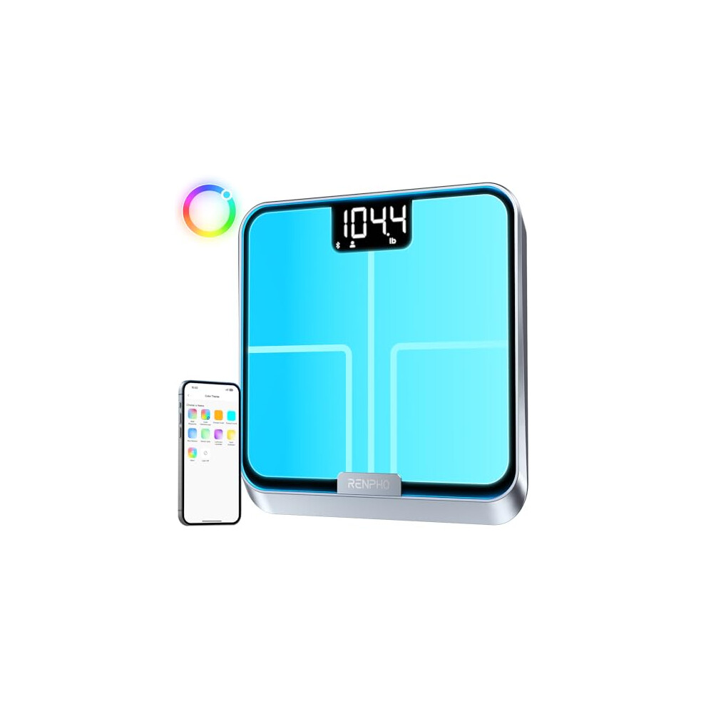 Renpho Scales For Body Weight, Smart Scale With Lights To Remind Weighing, Body Fat Scales With App To Customize Scale Colors, Rechargeable, Ito Coat