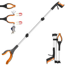 Litter Pickers Extended Reach 110cm/43" Grabber Stick - Foldable Litter Picker Grabber for Tall Users, Elderly & Disabled, Extra Long Reach Tool for