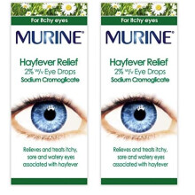 Murine Hayfever Eye Drops, Hayfever Treatment for Itchy and Painful Eyes, Anti-inflammatory Eye Drops 10ml (Pack of 2)