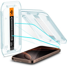 Spigen iPhone 17 Pro Max/16 Pro Max Glas.tR EZ Fit Displayschutzfolie, 2er-Pack