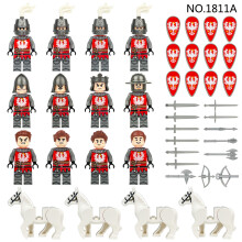 (12pcs-1) Medieval Knight Soldiers Military Building Blocks Minifigures Gift toy