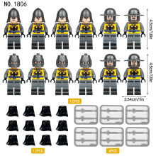 (12pcs-10) Medieval Knight Soldiers Military Building Blocks Minifigures Gift toy