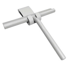 (Gray., one-size) Handheld Shower Squeegee with Silicone Hook,1Count Lightweight Glass Wiper for Hotel & Home,Water Removal Multipurpose Silicone Scraper for Window