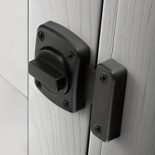 (one-size, Small silver) Heavy Duty Swivel Bolt Door Lock, Durable Door Lock, Door Hardware for Home, Office, Hotel, Apartment, Dormitory, Bathroom, Bedroom, Industrial