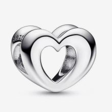 PANDORA Charm Radiant Open Heart Sterling Silver 792492C00