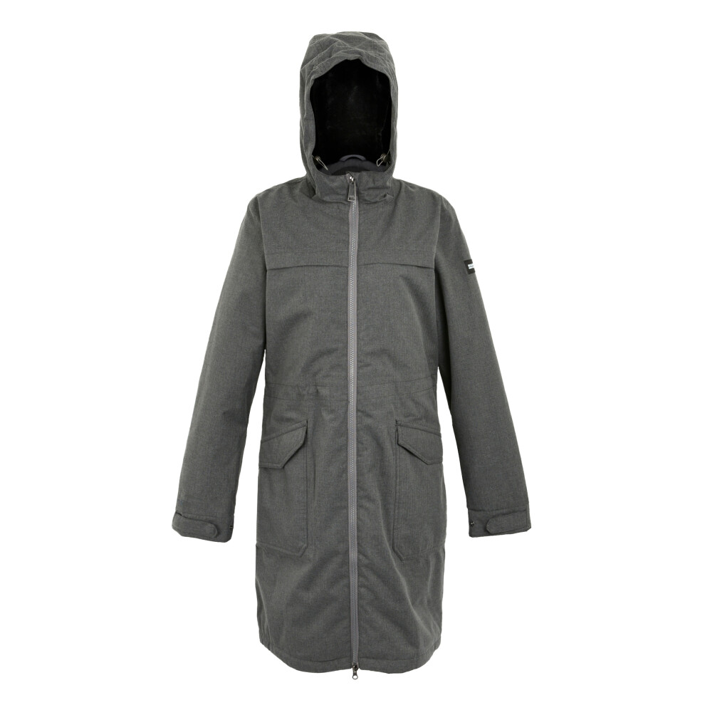 (18 UK, Black/Grey Sky Marl) Regatta Womens/Ladies Romine II Waterproof Jacket