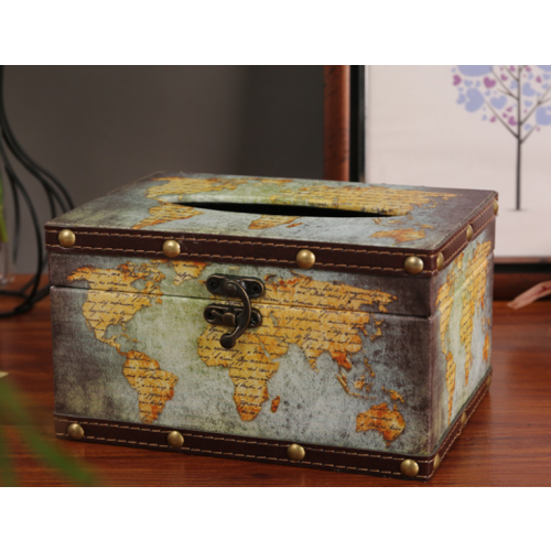 (1) Decorative Fabric Tissue Cover Cosy Home Accessory 1