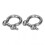 High quality  304 stainless steel bow shackle 2pcsM14 1