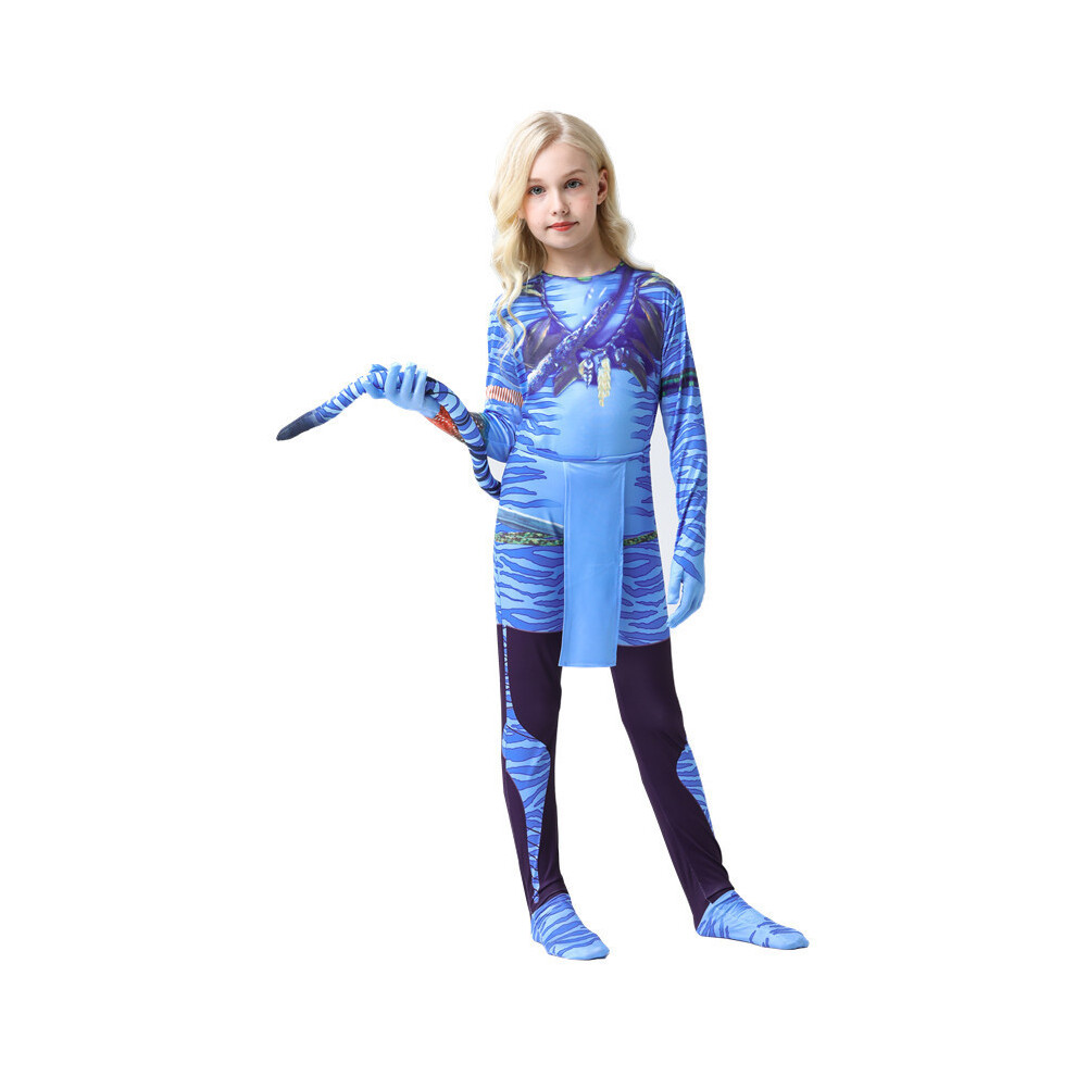 (Female Team,130cm)Déguisements de jeu de rôle Halloween enfants et adultes Avatar vêtements serrés