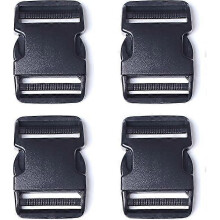 (As show, One size) 4PCS plastic buckle (width 25mm) for quick release on the side of bracelets, backpacks, and tactical equipment