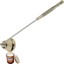 (As show, One size) Candle nozzle dispenser (gold), candle fire extinguisher, stainless steel long handle candle accessory set, fire extinguisher, safety fire extinguishi