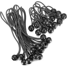 (As show, One size) 30 bungee cords with balls, waterproof cloth bungee balls, multi-functional elastic binding straps for outdoor hiking and camping accessories