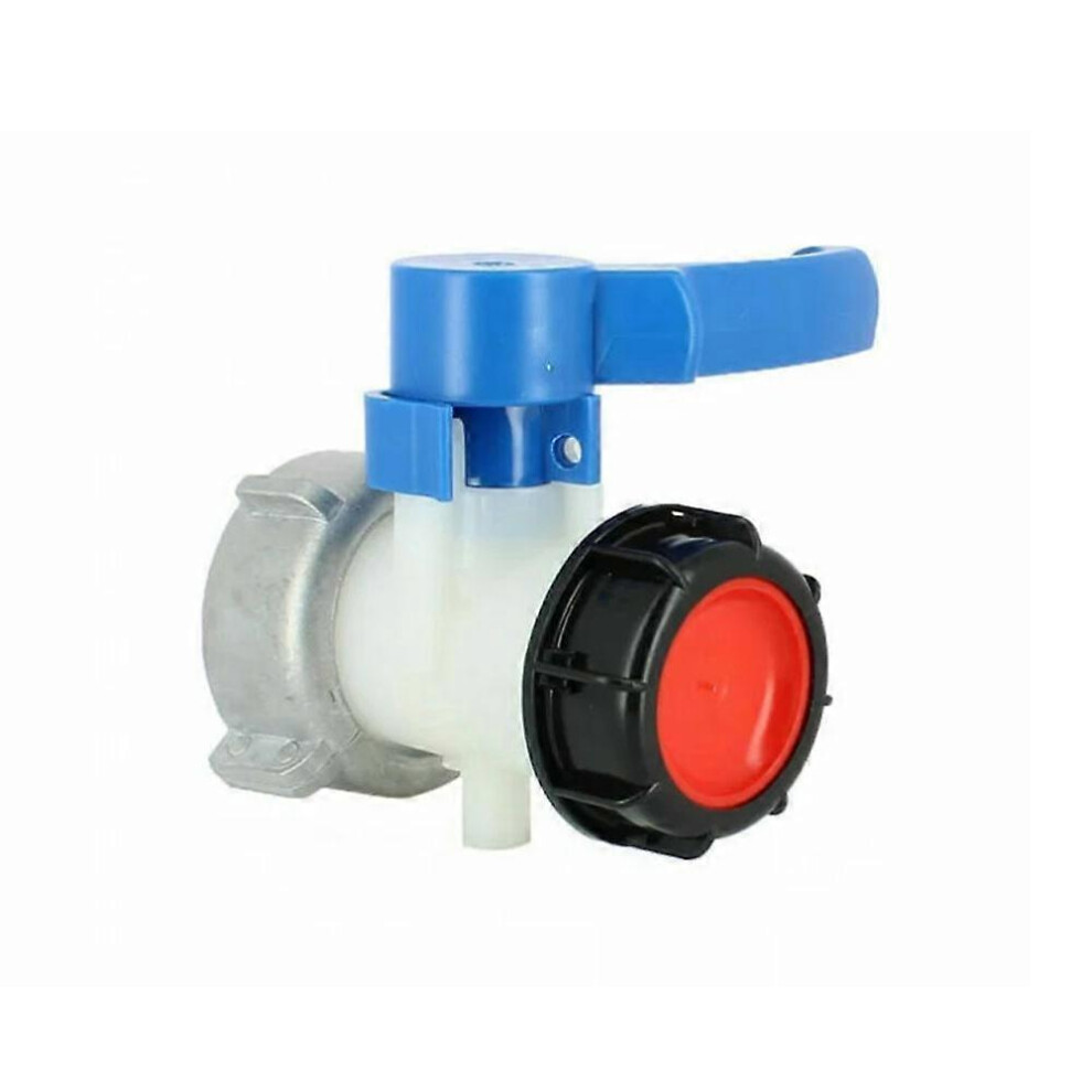 (As Show, One Size) Tank Valve - S75x6 Nut And S60x6 Outlet - Schtz Compatible - Rwconnection And Other Accessories For Water Recovery Tank 4632228921834