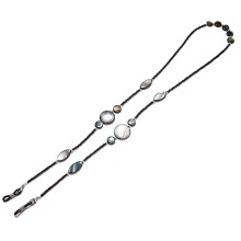 (As show, One size) Glasses Chain, Shell Sunglasses Chain Beads Glasses Belt Adjustable Glasses Holder Non slip Glasses Chain Glasses Neck Chain Women