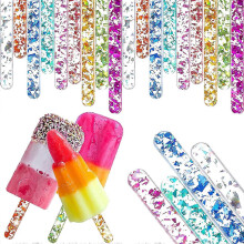 (As show, One size) 80 reusable acrylic cake popsicle sticks (mixed color) mirrors, Lolly sticks, ice cream sticks, candy ice cream sticks, DIY crafts, party favorites