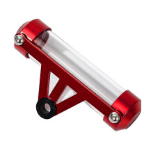 (As show, One size) 1PCS Red Motorcycle Insurance Sticker Holder Tube, Scooter/Motorcycle Accessory Waterproof Insurance Sticker Holder 115x26mm Display for Motorcycle/Sc