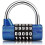 (As show, One size) Combination Combination Lock(Blue), 5 Digit Combination Padlock, Waterproof Rustproof, Security Padlock for Locker, Toolbox, Fences, Bicycle, etc 1