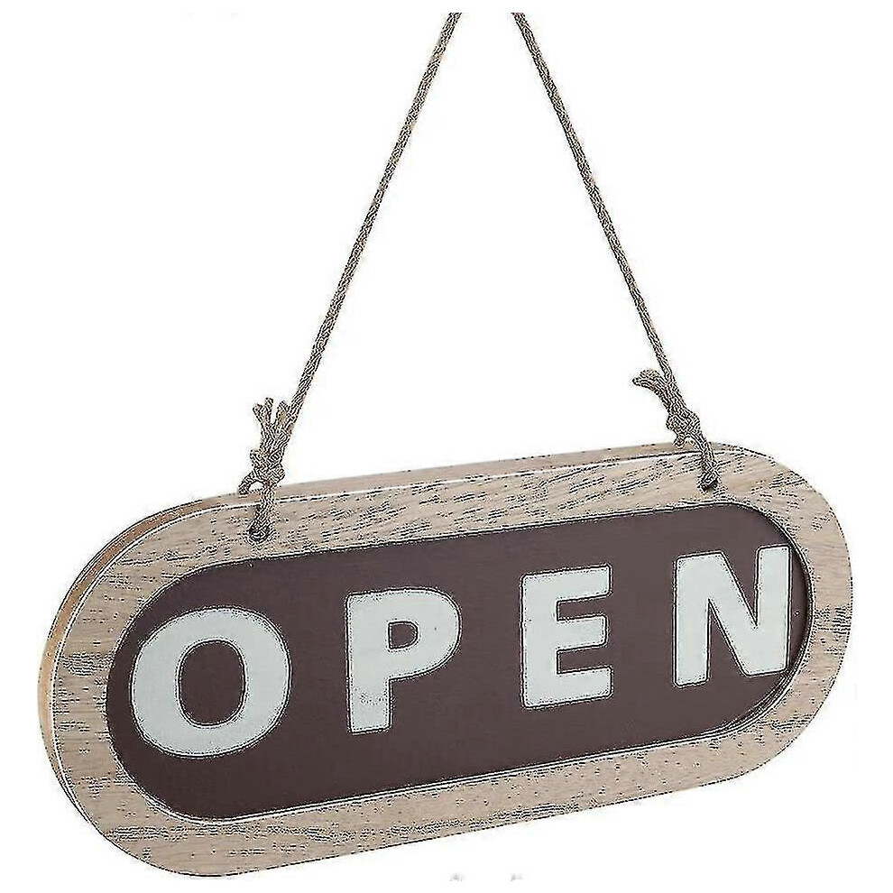 (As show, One size) 2023,open/closed Sign,wooden Door Plaque,wooden Shop Door Sign Double,sided Hanging Sign