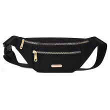 (Gray, One size) Fashion Waist Bag For Women Portable Large Capacity Leisure Crossbody Chest Bag