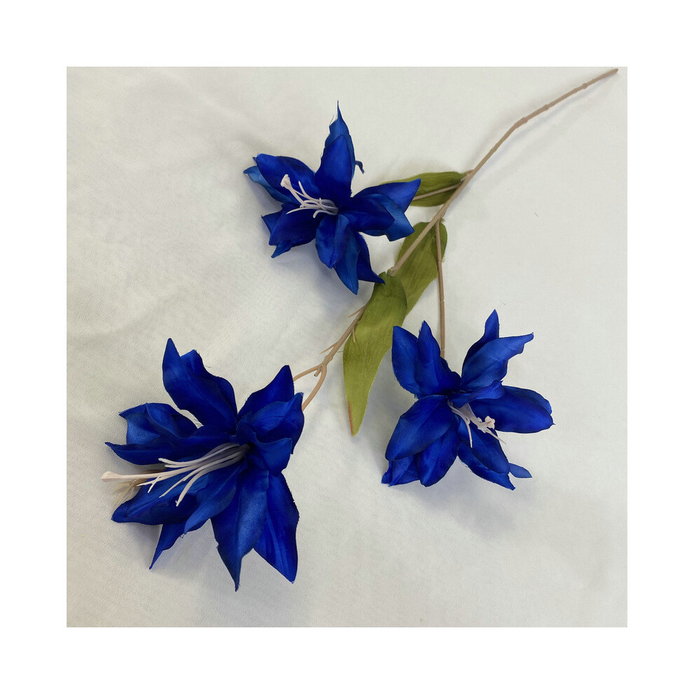(Lily Orchid)Fausse fleurs pour arche de mariage bleu étoilé hortensiamacrophylla mur à suspendre