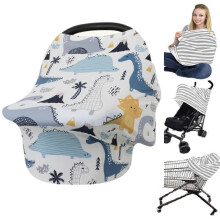 (As show, One size) 1PCS Nursing Cover and Nursing Poncho for Baby - Multi-Purpose Cover for Baby Car Seat, Stroller Cover, 360 Full Body Protection - Gift for Boy and Gi