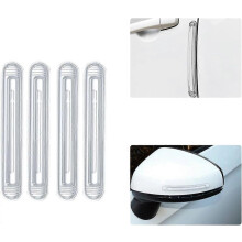 (As show, One size) (Short)4 Pieces Bumper Anti-Rub Protection Strip, Car Anti-Collision Strips, Car Door Edge Protector, Anti-Collision Protection Strip for Car