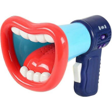 (As show, One size) (Blue) Multi-function Toy with Voice Amplifier Megaphone Pretend Play Toy Role Cosplay Toy for Festival, Birthday, Party