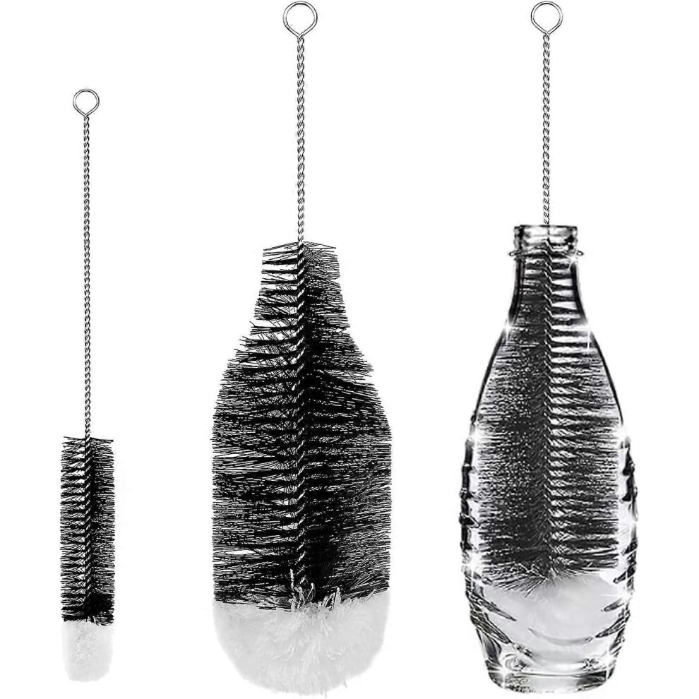 (As Show, One Size) Set Of 2 Bottle Brush Cleaning Brushes Bottle Brush Advanced Cleaning For Glass Bottles Thermos Baby Bottles And Cups 4632228927850