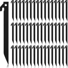 50pcs 9 Inch Heavy Duty Tent Pegs Spike Hook Stakes Light Safe Tent Stakes Canopy Stakes for Garden