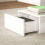 Homcom HOMCOM LED Coffee Table with Storage, High Gloss Living Room Table, White 8