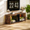 Homcom HOMCOM TV Stand, Entertainment Centre with LED Lights, Rustic Brown 8