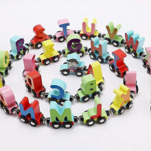 (Number, One size) 27pcs/set Magnetic Number Alphabet Animal Mini Train Cars Education Kids Toy Grows With Children Develop Intelligence Animal