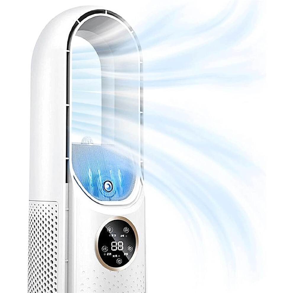 () Portable Air Conditioner Fan – Ultra-Quiet, 3 Speeds + Led Evaporative Cooler & Humidifier White/Light