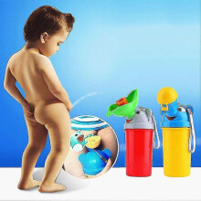 (As show, One size) Cute Baby Girl Boy Portable Urinal Travel Car Toilet Kids Vehicular Potty