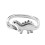 (As show, One size) Dinosaur Ring Ancient Silver Stegosaurus 1