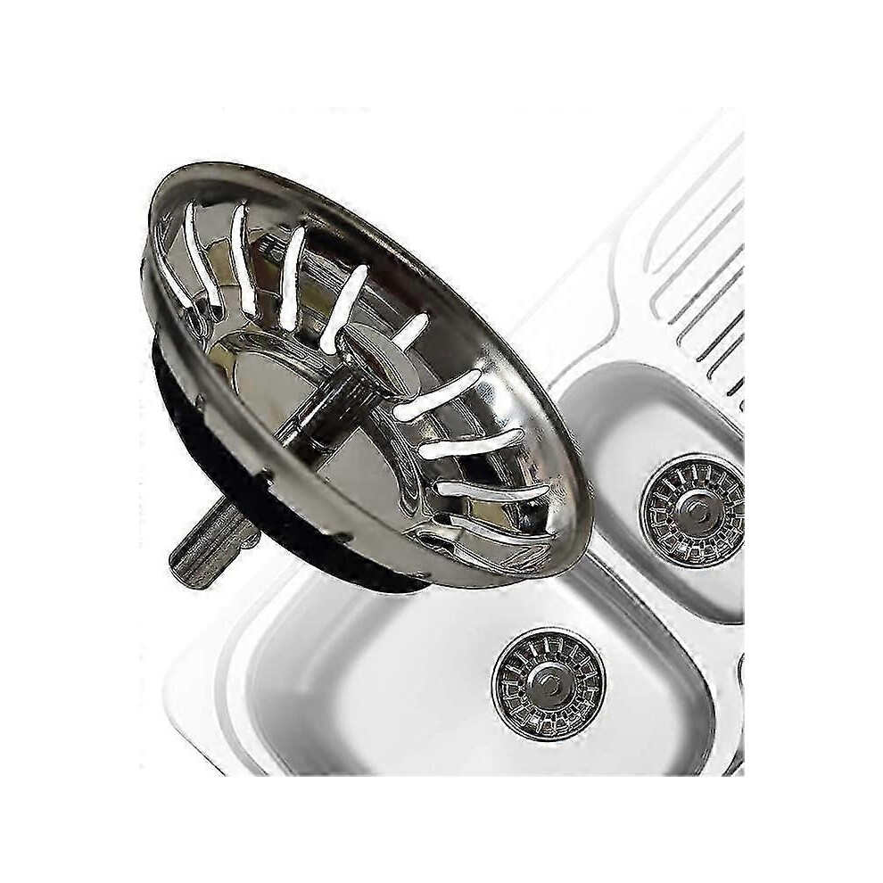(As Show, One Size) Kitchen Sink Strainer - Stainless Steel For Sinks 79-82Mm 4632480822399