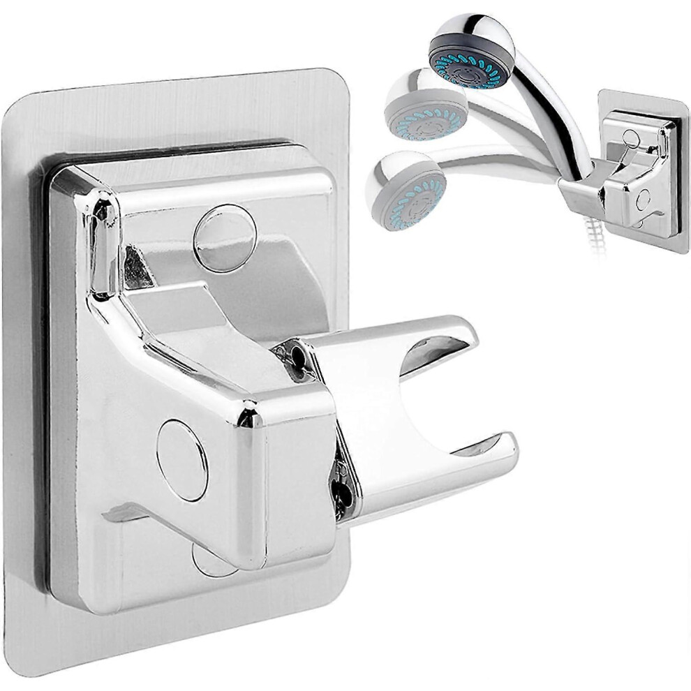 (As Show, One Size) 360 Rotating Shower Head Holder - No Drilling - Universal Shower Holder For Hand Shower Or Shower Head 4632228909818